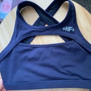 Nasty Fit sports bra, size M, color navy blue